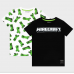 Character bei Next Unisex Mädchen Jungen Set 2 T-Shirts Minecraft kurzarm creme grün schwarz neu 12-13/152-158