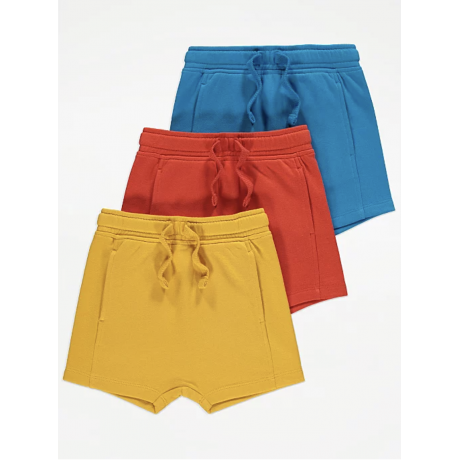 George Jungen Set 3 Shorts Hosen Bermudas gelb rot blau 2-3/98