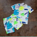 George Jungen Set T-Shirt Shorts Bermuda Graffiti Sommer weiß bunt