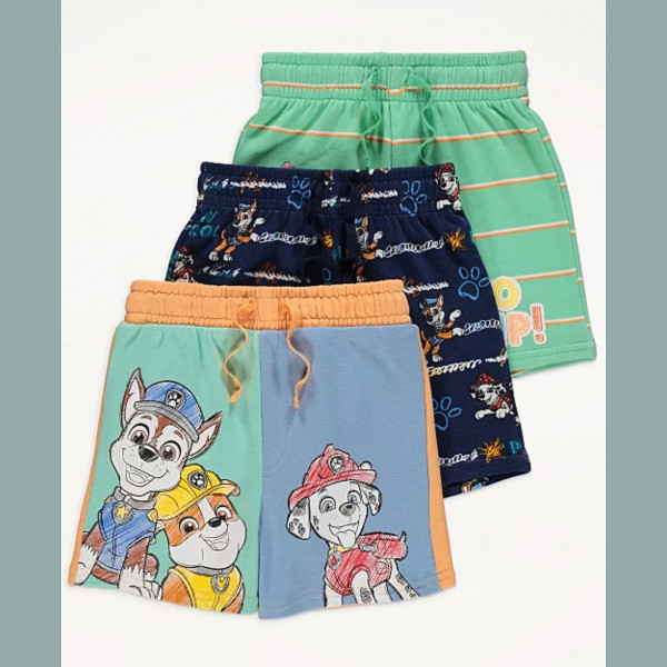 George Jungen Set 3 Shorts Bermudas Hosen Paw Patrol Chase Marshall Rubble bunt 4-5/104-110