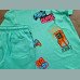 George Jungen Set T-Shirt Shorts Bermuda Gamer Graffiti grün 