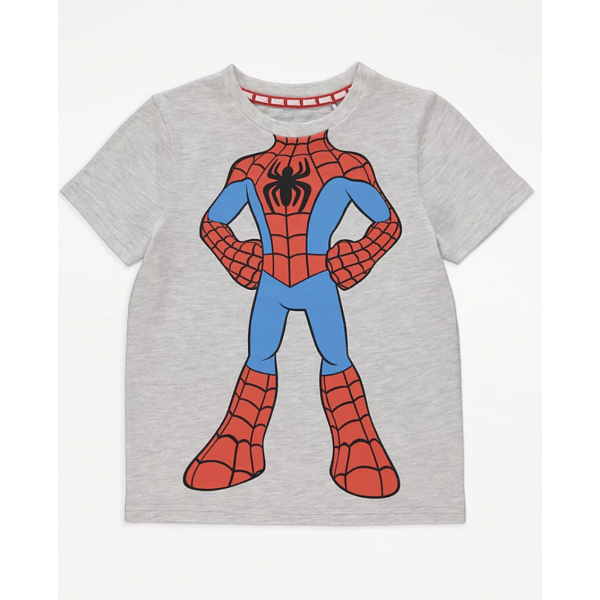 George Jungen T-Shirt Marvel Spidey Freunde Spider-Man kurzarm grau neu 4-5/104-110