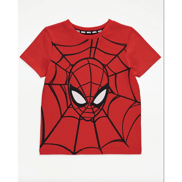 George Jungen T-Shirt Disney Marvel Spiderman Superheld kurzarm rot neu 