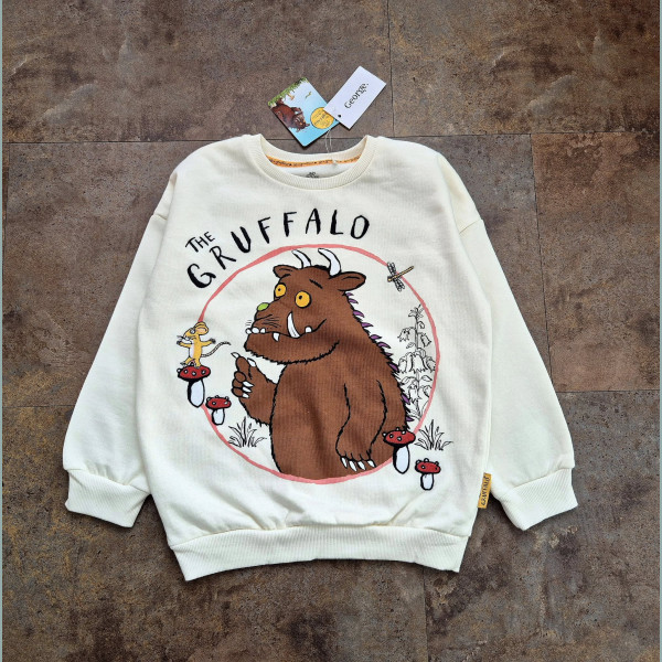 George Unisex Mädchen Jungen Pullover Sweater Grüffelo Gruffalo angeraut beige neu