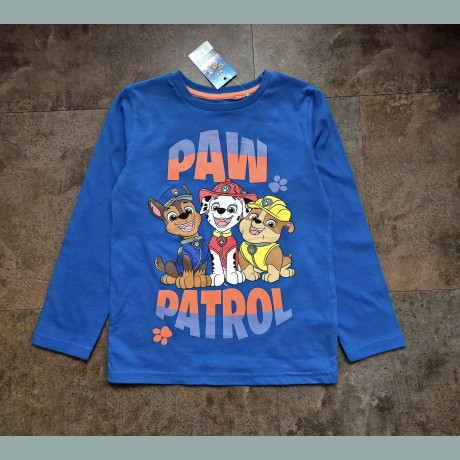 George Jungen Shirt Paw Patrol Marshall Chase Rubble langarm blau bunt neu 4-5/104-110