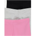 George Mädchen Set 3 Shorts kurze Leggings Radlerhosen pink grau schwarz 10-11/146