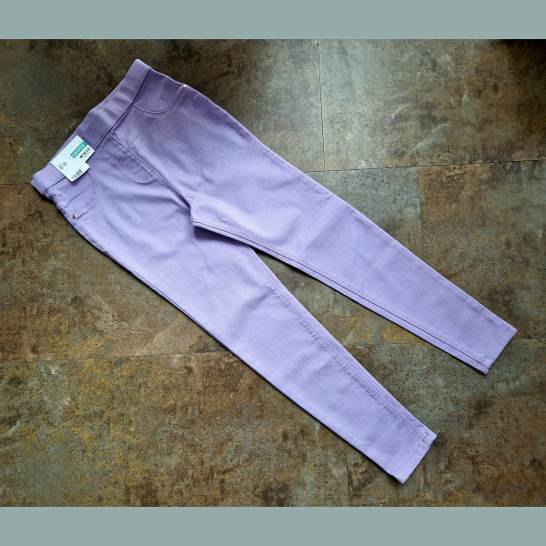 George Mädchen Jeans Hose Jeggings Stretch lila 8-9/128-134