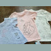 George Mädchen Set 3 T-Shirts Disney Dumbo Elefant grau rosa weiß