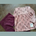 George Mädchen Set Outfit Samt Kleid Leggings Minnie Mouse Disney rosa 18-24/92