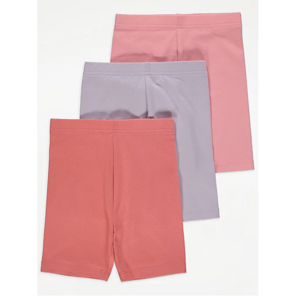 George Mädchen Set 3 Shorts Bermuda Radler Leggings Sommer pink rosa lila 3-4/104