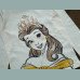 George Mädchen Shirt Disney Prinzessin Belle Pailletten creme 3-4/98-104
