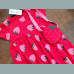 George Mädchen Set Kleid Tasche Erdbeere Sommer kurzarm rot pink neu