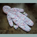 George Mädchen Set Schneeanzug Handschuhe Peppa Pig Wutz Regenbogen wasserabweisend rosa neu
