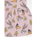 George Mädchen Kleid Sweatkleid Bugs Bunny Disney angeraut rosa neu 5-6/110-116