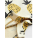 Next Baby Playsuit Romper Einteiler Shorts Ananas Früchte Knöpfe beige gelb neu 12-18/86