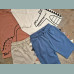 Next Jungen Set 2 T-Shirts Tops 2 Shorts Bermuda Hose Krokodil Dino Zacken Sommer neu