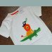 Next Jungen T-Shirt Löwe Krokodil Papagei bestickt kurzarm weiß bunt neu