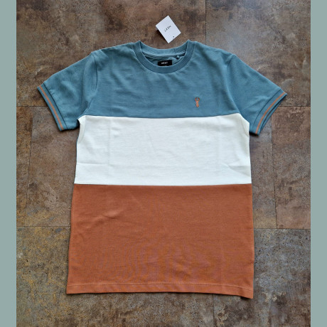Next Jungen T-Shirt Colourblock basic bestickt neu 