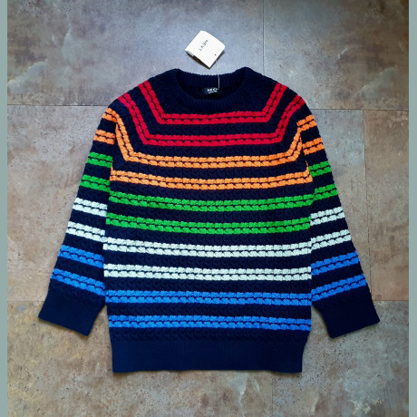 Next Jungen Pullover Strick Regenbogen gestreift schwarz bunt neu 4-5/104-110