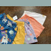 Next Mädchen Set 5 Shorts Hosen Bermudas Einhorn Regenbogen Wolke blau bunt