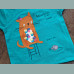 Next Mädchen T-Shirt Top Katze Maus Schmetterlinge grün bunt 2-3/98