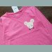 Next Mädchen Shirt Maus Applikation Patch langarm pink neu