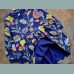 Next Mädchen Sweatkleid Pulloverkleid Blumen angeraut blau lila 2-3/98