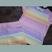 Next Mädchen Set T-Shirt Shorts Radler Leggings Regenbogen gerippt bunt neu 