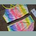 Next Mädchen Set Badeanzug Bikini Regenbogen bunt neu 