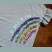 Next Mädchen T-Shirt Regenbogen Pailletten Glitzer blau bunt neu 11/146