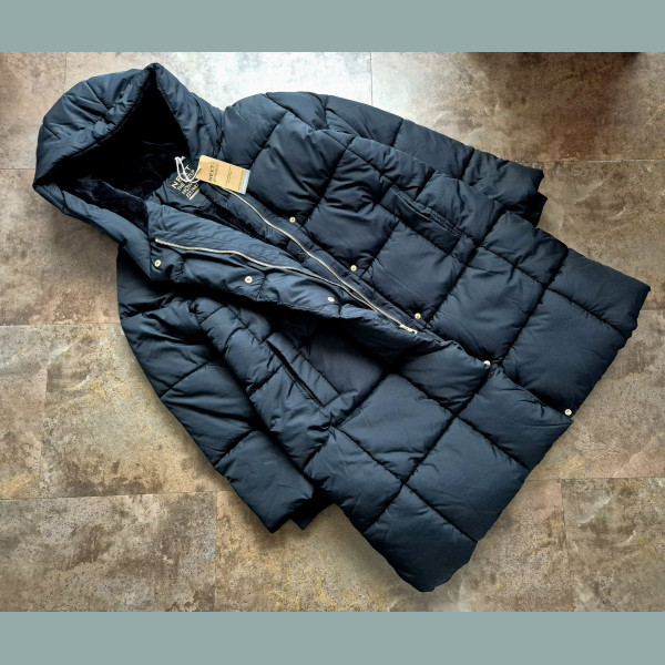 Next Mädchen Jacke Winterjacke Mantel  schwarz warm neu 