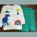 George Jungen Set 2 Sweater Pullover Dino Regenbogen angeraut 