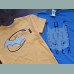 George Jungen Set 2 T-Shirts Tops Batman kurzarm gelb blau 8-9/128-134