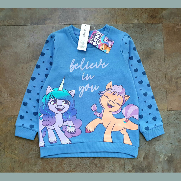 George Mädchen Pullover Sweater My Little Pony blau