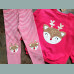 George Mädchen Set Sweater Pullover Leggings Hose Weihnachten pink 3-4/104