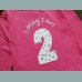 George Mädchen Shirt I am 2 Geburtstag langarm pink 2-3/92-98