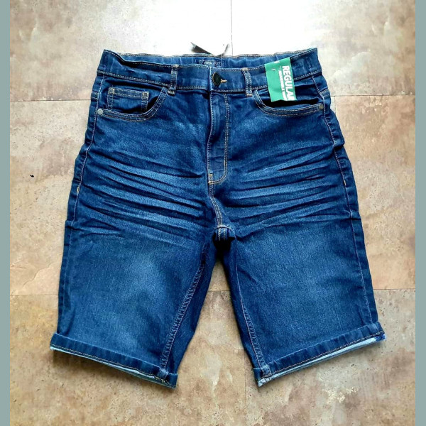 Next Jungen Shorts Bermuda Hose Jeans Denim verstellbar dunkelblau