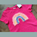 Next Mädchen T-Shirt Regenbogen Konfetti Pailletten pink neu 10-11/140-146