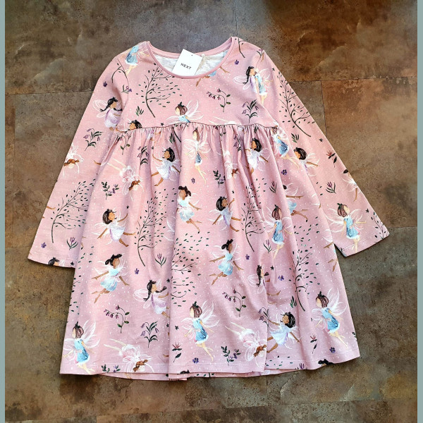 Next Mädchen Kleid Fee Fairy Ballerina langarm rosa 3-4/104