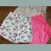 TU Mädchen Set 3 Shorts Bermudas kurze Hosen Flamingo blau pink rosa 9/134
