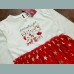 TU Mädchen Kleid Weihnachten Pailletten Sterne Tutu festlich weiß rot 