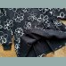 F&F Mädchen Sweatkleid Pulloverkleid Blumen angeraut schwarz 5-6/116