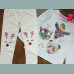 Nutmeg Mädchen Set Shirt Leggings Weihnachten Rentier Tiere grau 2-3/98
