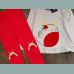 TU Mädchen Baby Set Shirt Leggings Weihnachten Vogel rot 18-24/92