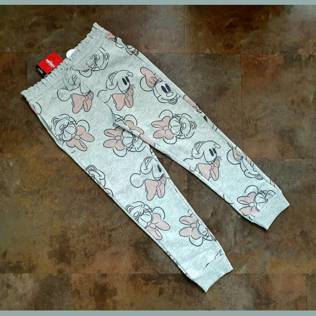 George Mädchen Jogger Hose angeraut Disney Minnie Maus grau 5-6/116