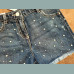 Next Mädchen Shorts Bermuda Jeans Perlen verstellbar blau neu 10/140