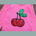 Bluezoo Mädchen Shirt langarm Kirschen Pailletten pink 2-3/98