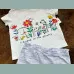 F&F Mädchen Baby Set T-Shirt Shorts Giraffe Elefant Safari 9-12/80