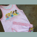 George Mädchen Set Unterwäsche Unterhemd Unterhose Disney Princess rosa weiß gestreift 