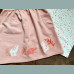 Nutmeg Mädchen Set Latzkleid Kleid T-Shirt Elefant Bär rosa weiß 